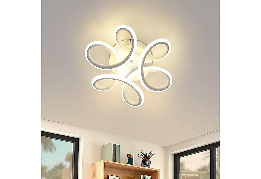 ZMH LED Deckenleuchte Geometrie Design Schwarz/Weiß Deckenlampe Modern Whon günstig online kaufen
