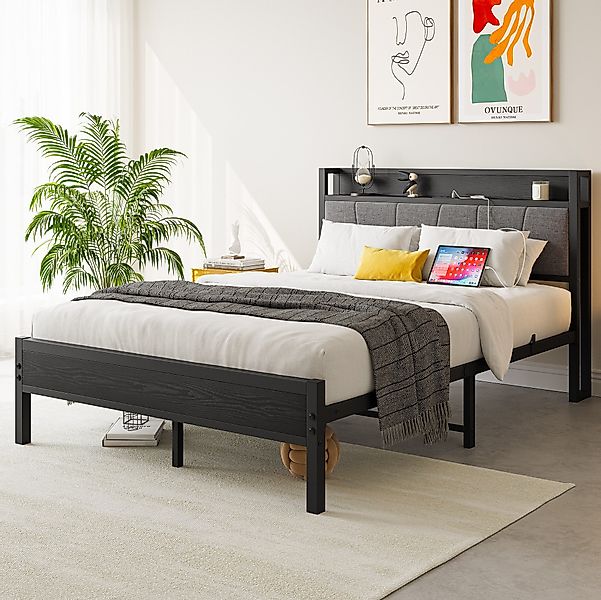 HAUSS SPOLE Polsterbett Metallbett Bettgestell Jugendbett günstig online kaufen