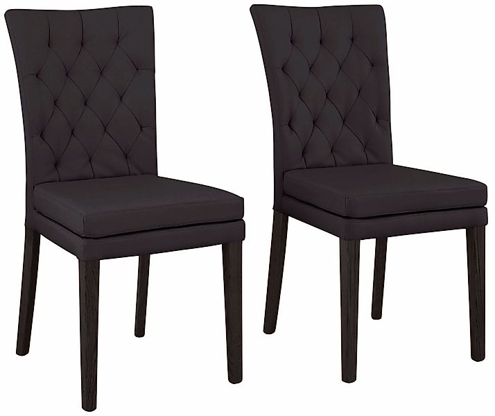 Home affaire 4-Fußstuhl »Colorado« (Set) 2 Stk. Kunstleder Beine aus Buche, günstig online kaufen