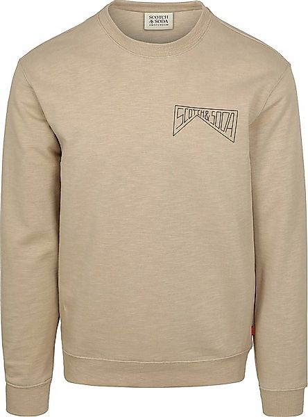 Scotch and Soda Pullover Logo Beige - Größe XXL günstig online kaufen
