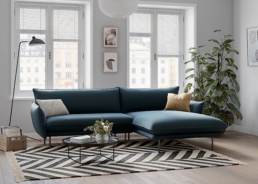 Home affaire Ecksofa "Stine L-Form" Besonderes Design durch Kissenoptik und günstig online kaufen