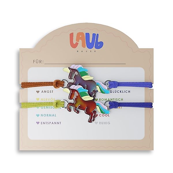 Laubhauer Armband Set Stimmungsarmband Pferd Einhorn günstig online kaufen