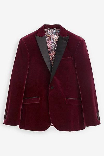 Next Sakko Signature Slim Fit Samt-Blazer (1-tlg) günstig online kaufen