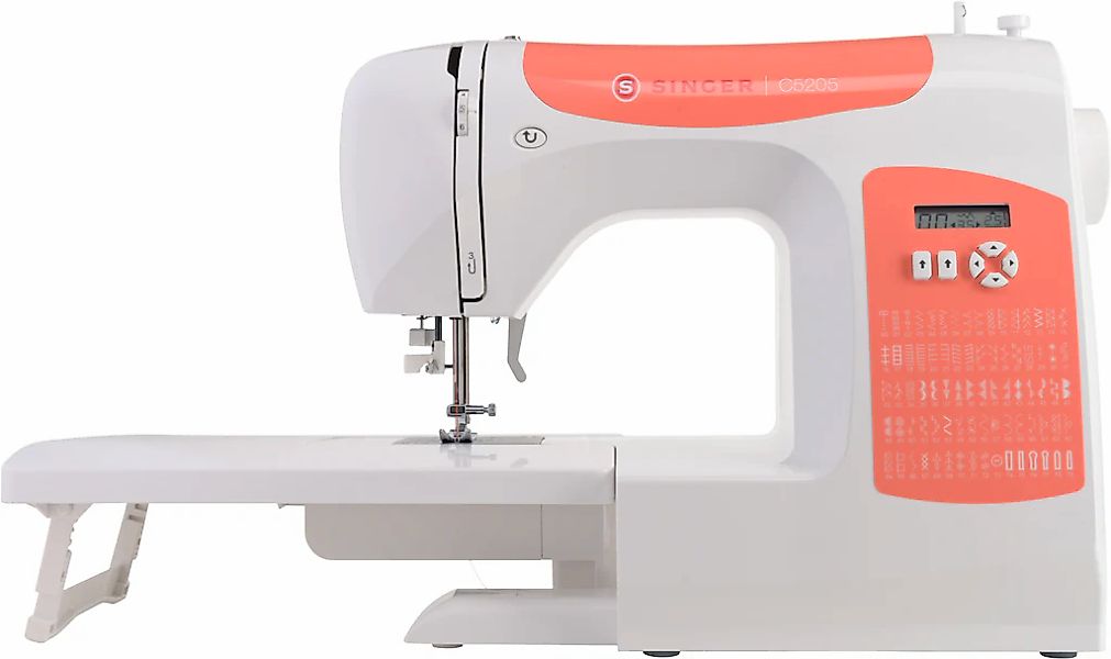 Singer Computer-Nähmaschine "C5205 Orange" 60 Programme günstig online kaufen