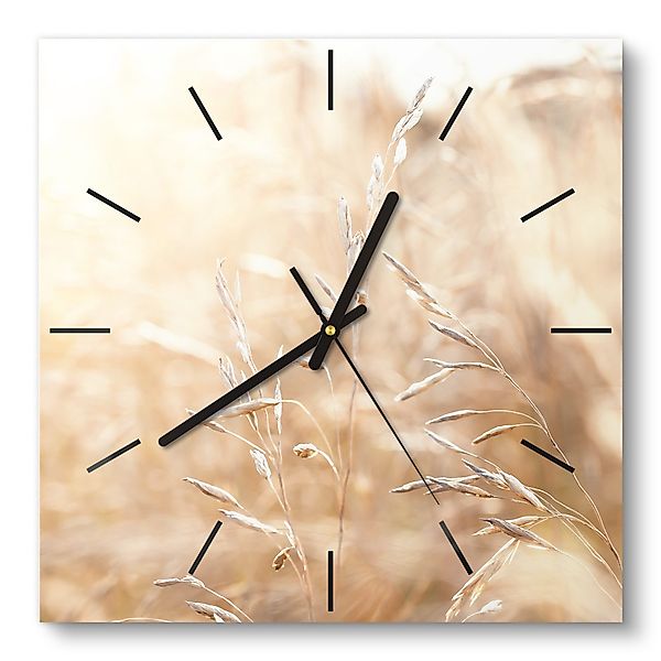 DEQORI Wanduhr 'Felder im Sonnenglanz' (Glas günstig online kaufen