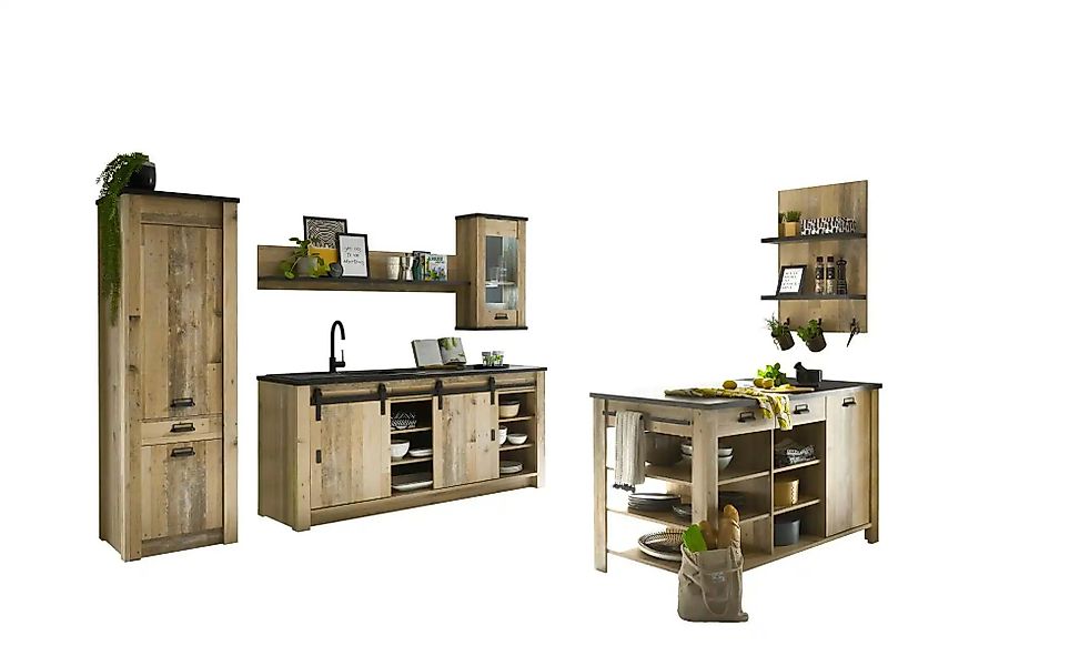 Küchenzeile 5-teilig Soft Close Sintra ¦ holzfarben ¦ Maße (cm): B: 201 H: günstig online kaufen