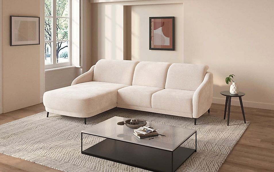 sit&more Ecksofa »Blues L-Form«, wahlweise mit Klapptisch und USB günstig online kaufen