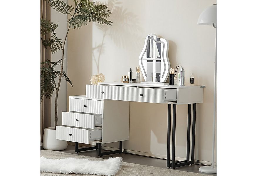 Merax Schminktisch Schminktisch mit LED Spiegel in Wolkenform, Kosmetiktisc günstig online kaufen