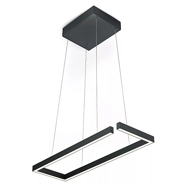 LED-Hängelampe Marisa-60, schwarz matt, 60 x 20cm günstig online kaufen