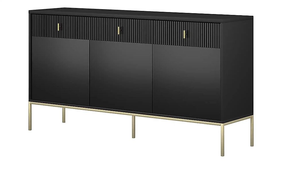 Sideboard  Maglione ¦ schwarz ¦ Maße (cm): B: 154 H: 83 T: 39.0 Kommoden & günstig online kaufen