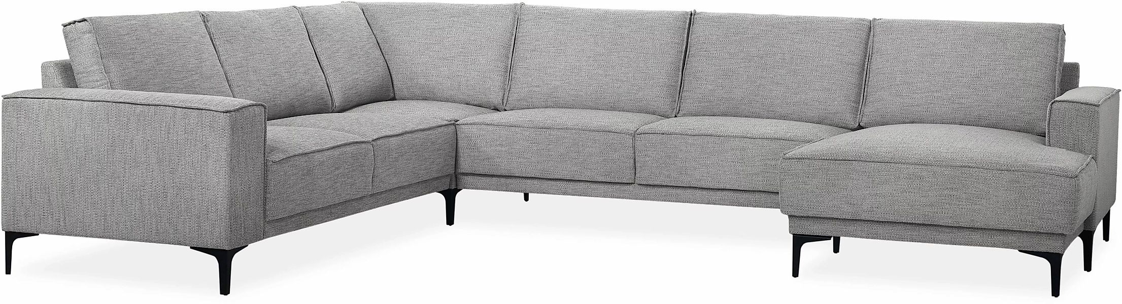 Places of Style Wohnlandschaft "XXL Sofa Oland, Struktur, Flachgewebe, Luxu günstig online kaufen