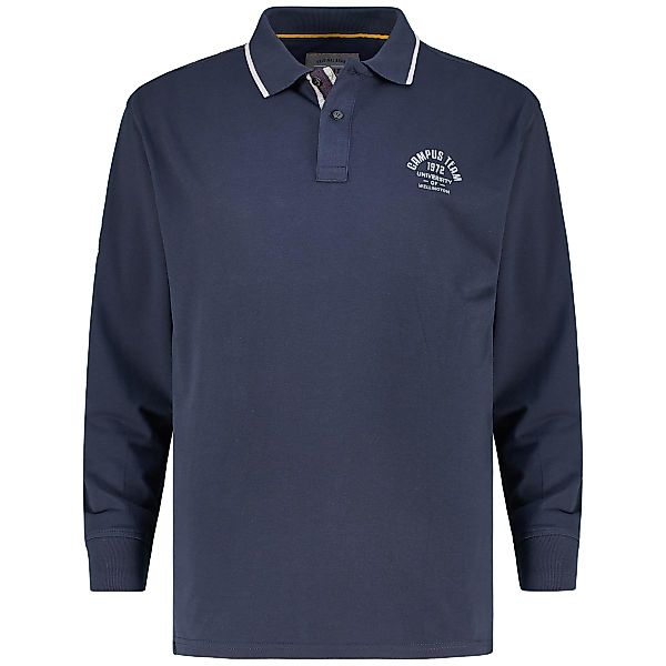 Redfield Poloshirt mit Label-Patch Farbe dunkelblau Größe: 4XL günstig online kaufen