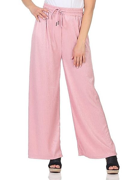 simaranda Marlene-Hose Damen Schlaghose 5020 L-Xl Rosa mit elastischem Bund günstig online kaufen