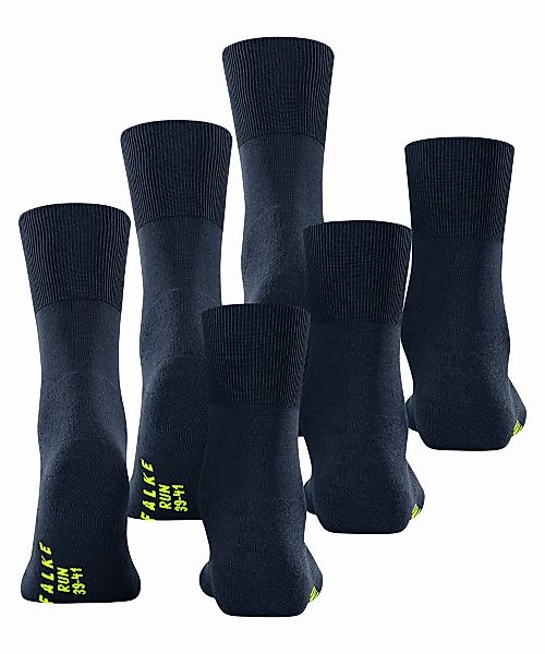 FALKE Run 3-Pack Unisex Socken, 46-48, Blau, Uni, Baumwolle, 13029-612005 günstig online kaufen