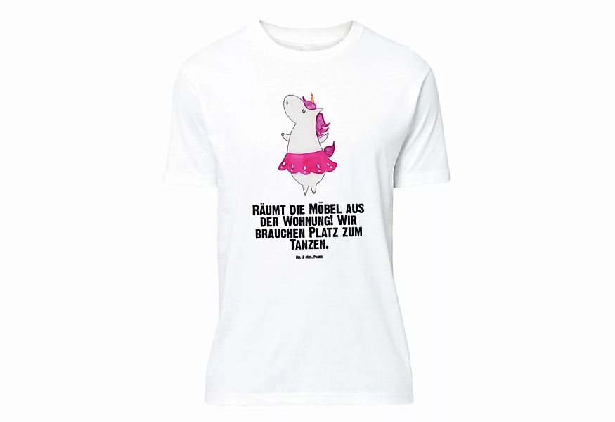 Mr. & Mrs. Panda T-Shirt Einhorn Ballerina - Weiß - Geschenk, T-Shirt mit S günstig online kaufen