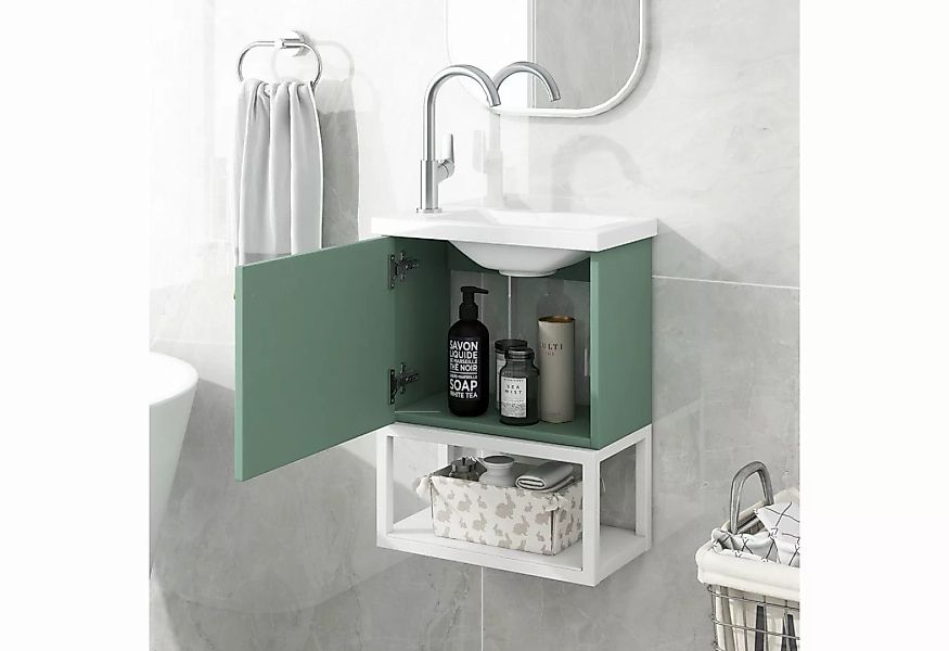 MODFU Waschbeckenunterschrank mit Waschtischunterschrank 40 cm (Waschtischu günstig online kaufen