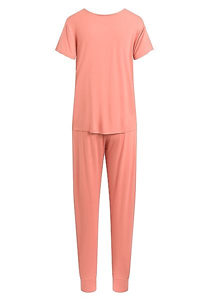 Pyjama Set, Lange Hose Und Kurzärmeliges T-shirt "Joy S/s" günstig online kaufen
