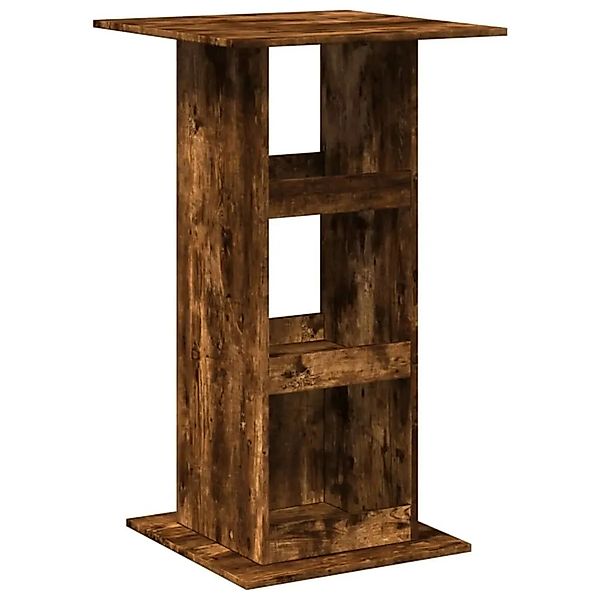 vidaXL Bartisch mit Ablagen Räuchereiche 60x60x102 cm Holzwerkstoff 854332 günstig online kaufen