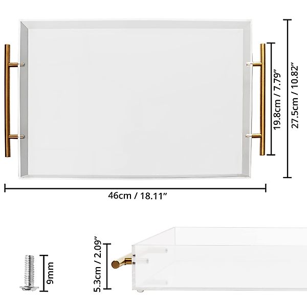 Kurtzy Aufbewahrungsdose Acryl Serviertablett mit eleganten günstig online kaufen