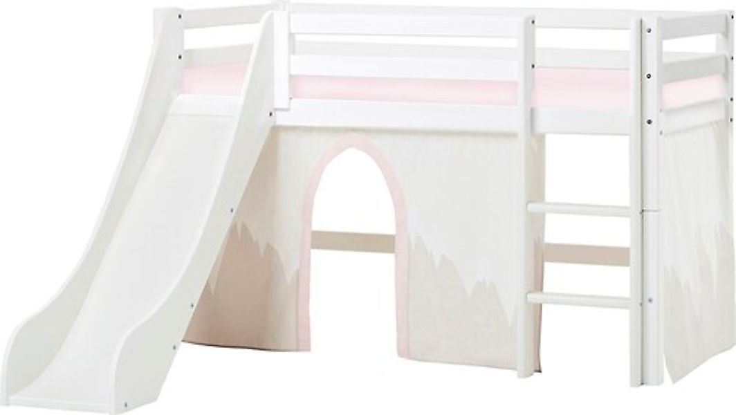 Hoppekids Hochbett ""Winter Wonderland"", (Set), 70x160 mit Rutsche, Vorhan günstig online kaufen