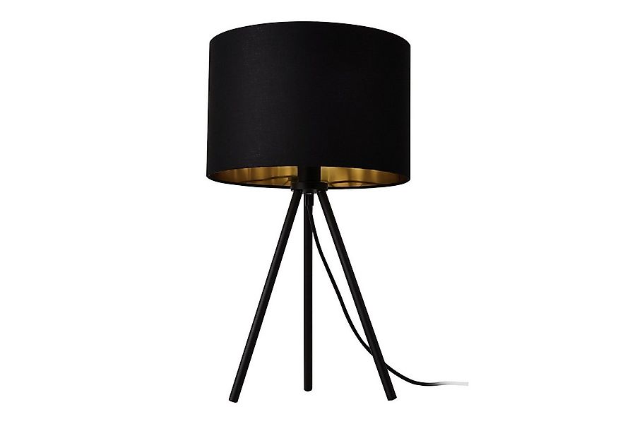 lux.pro Tischleuchte, ohne Leuchtmittel, »Metz« Tischlampe Tripod schwarz-g günstig online kaufen