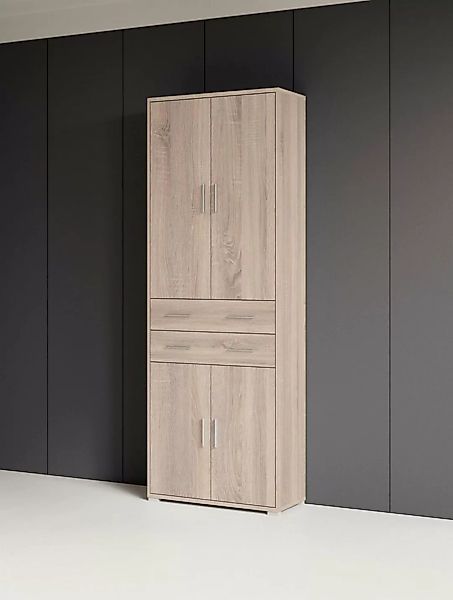 PREISBRECHER Aktenschrank Clermont (BxHxT: 79,1x221,2x35 cm) in Sonoma/Eich günstig online kaufen