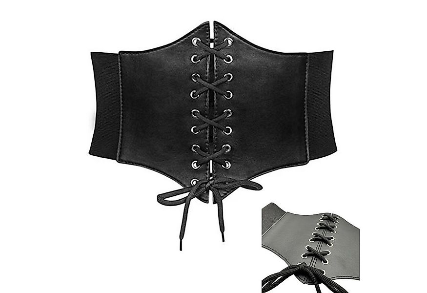 REDOM Taillengürtel Elastischer verstellbar Schnürung Kunstleder Stretch Gü günstig online kaufen