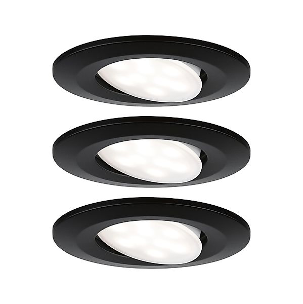 Paulmann "LED Einbauleuchte Calla Basisset schwenkbar IP65 rund 90mm 3x6W 3 günstig online kaufen