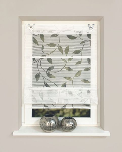 HOME WOHNIDEEN Raffrollo "RANA" mit Ösen ohne Bohren freihängend Magnetroll günstig online kaufen