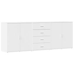 vidaXL Sideboard Sideboards 3 Stk. Weiß günstig online kaufen