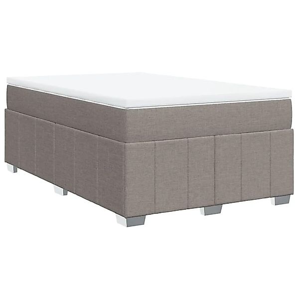 vidaXL Boxspringbett mit Matratze Taupe 120x190 cm Stoff 3285460 günstig online kaufen