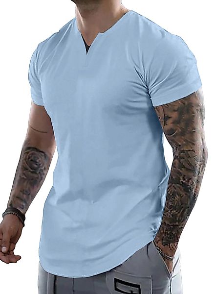 JMIERR Kurzarmshirt T-shirt Herren Tops Sommer günstig online kaufen