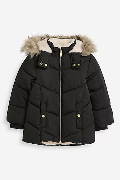 Next Steppmantel Wasserabweisende Steppjacke mit Kunstfell (1-tlg) günstig online kaufen