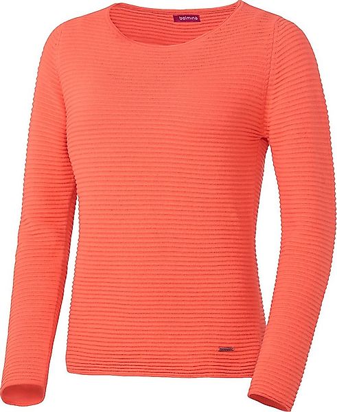 belmina Strickpullover Hochwertiger Baumwoll-Strick günstig online kaufen