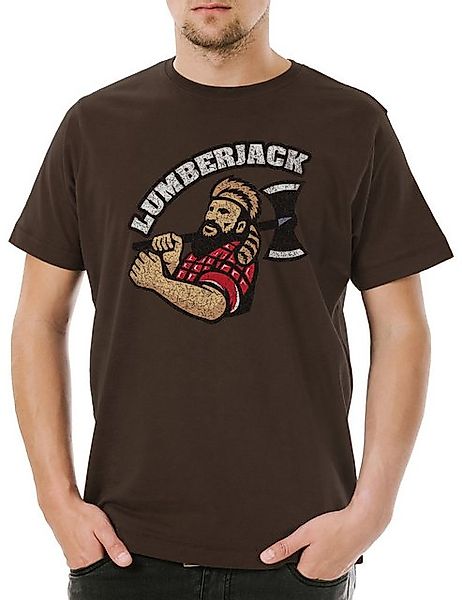 Urban Backwoods Print-Shirt Urban Backwoods Lumberjack X Herren T-Shirt Bra günstig online kaufen