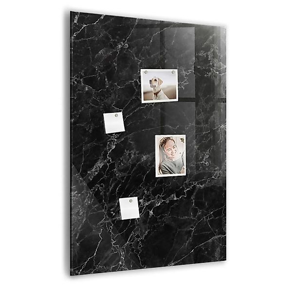 Tulup Magnettafel Aus Glas Dunkler Marmor 70x100 cm Whiteboard Magnetisch G günstig online kaufen