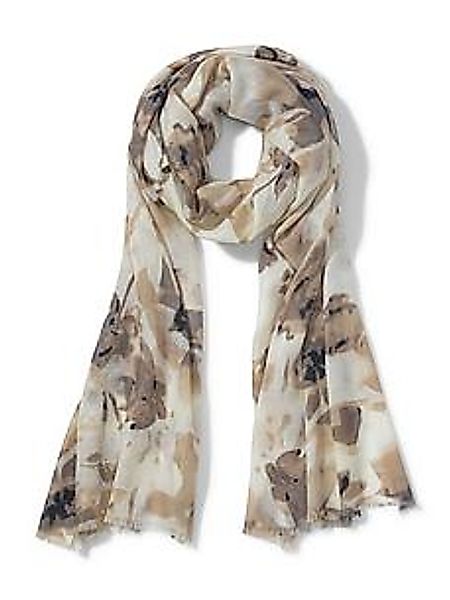 Schal aus 50% Kaschmir Peter Hahn beige günstig online kaufen