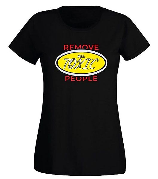 G-graphics T-Shirt Damen T-Shirt - Remove all toxic people Slim-fit-Shirt, günstig online kaufen