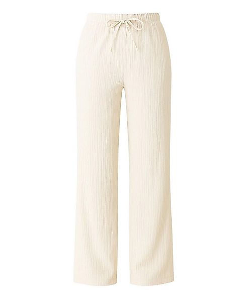 fashionshowcase Palazzohose Damen Sommerhose Crinkle Marlene-Hose mit weite günstig online kaufen