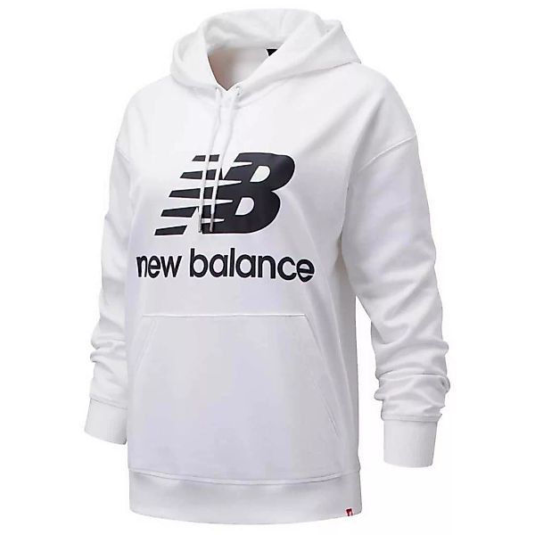 New Balance Essentials Stacked Logo Oversized Sweatshirt M White / Black günstig online kaufen