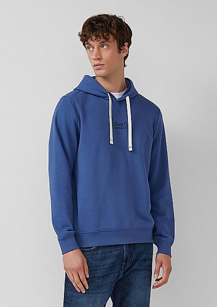 s.Oliver Sweatshirt Sweatshirt Kapuzenpullover aus Baumwollmix mit Logo-Pri günstig online kaufen