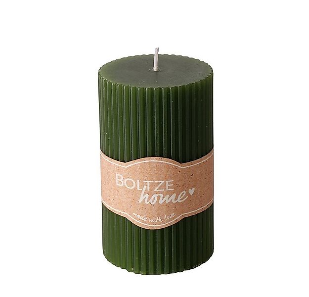 BOLTZE Stumpenkerze Boltze Stumpenkerze Classic, H 10cm, Dunkelgrün, 206063 günstig online kaufen