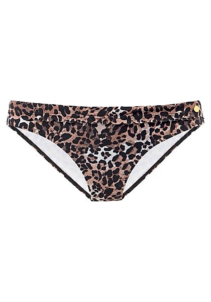 LASCANA Bikini-Hose "Lexa", mit Umschlagbund und Muschelkante günstig online kaufen