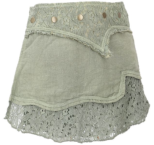 Guru-Shop Minirock Natürlicher Goa Sommerrock, Ethno Wickelrock.. alternati günstig online kaufen