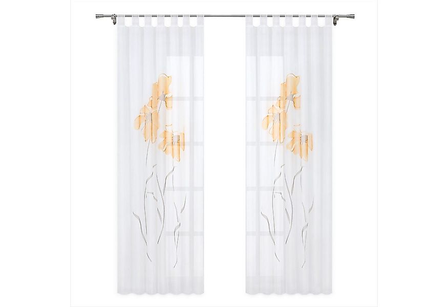 Joyswahl Gardine (1 St), Schlaufen, transparent, Vorhänge Voile Fensterscha günstig online kaufen