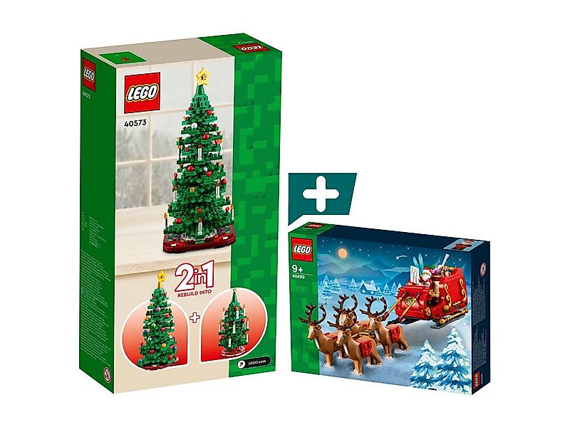 LEGO® LEGO Schlitten des Weihnachtsmanns 40499 + LEGO Weihnachtsbaum 40573 günstig online kaufen
