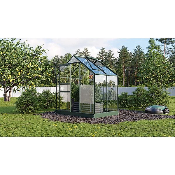 Vitavia Gewächshaus Planet 2500 Smaragd 2,5 m² inkl. Fundamentrahmen günstig online kaufen