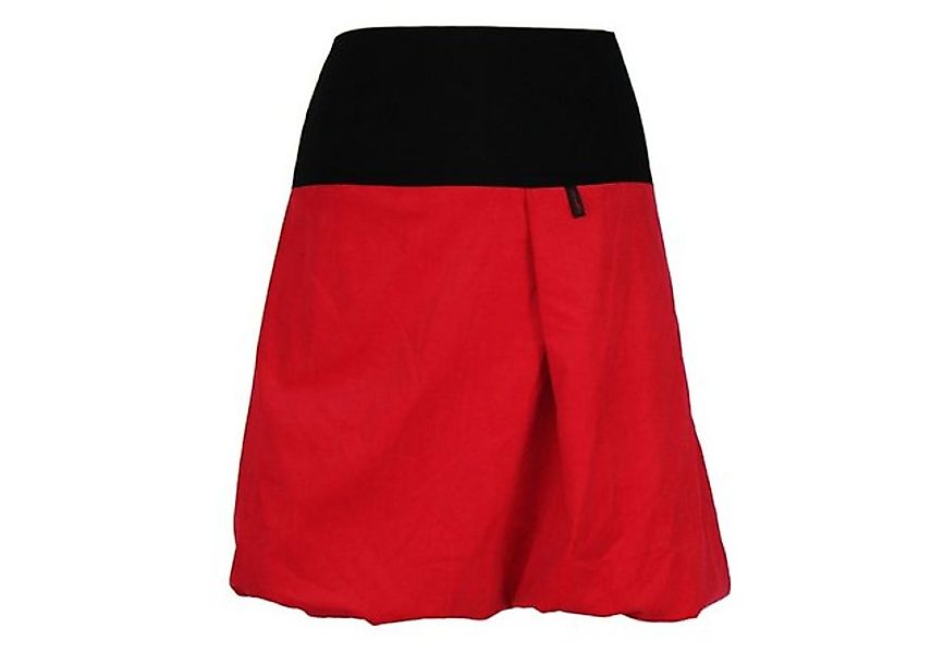 dunkle design Ballonrock 51cm Cord Schwarz Rot elastischer Bund günstig online kaufen