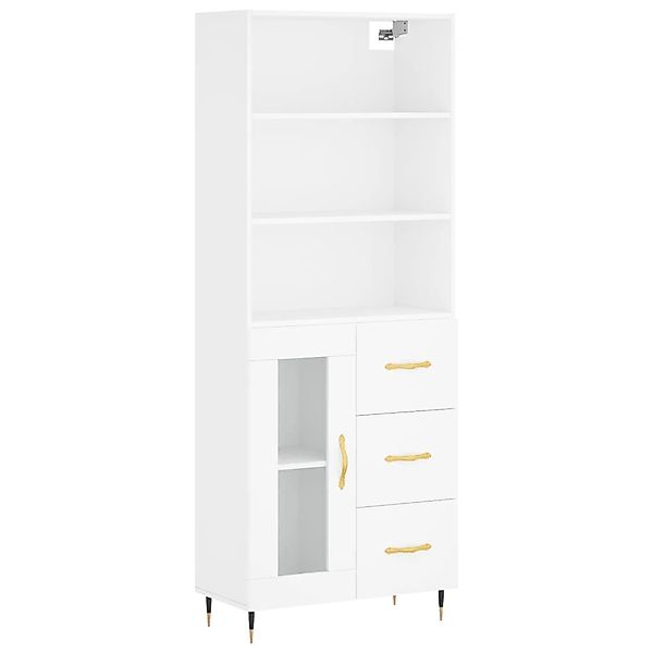 vidaXL Highboard Highboard Weiß 69,5x34x180 cm günstig online kaufen