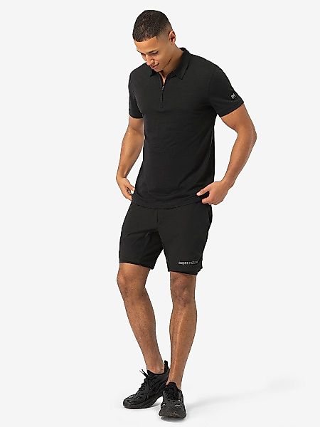 SUPER.NATURAL Poloshirt für Herren, Merino ZIP günstig online kaufen